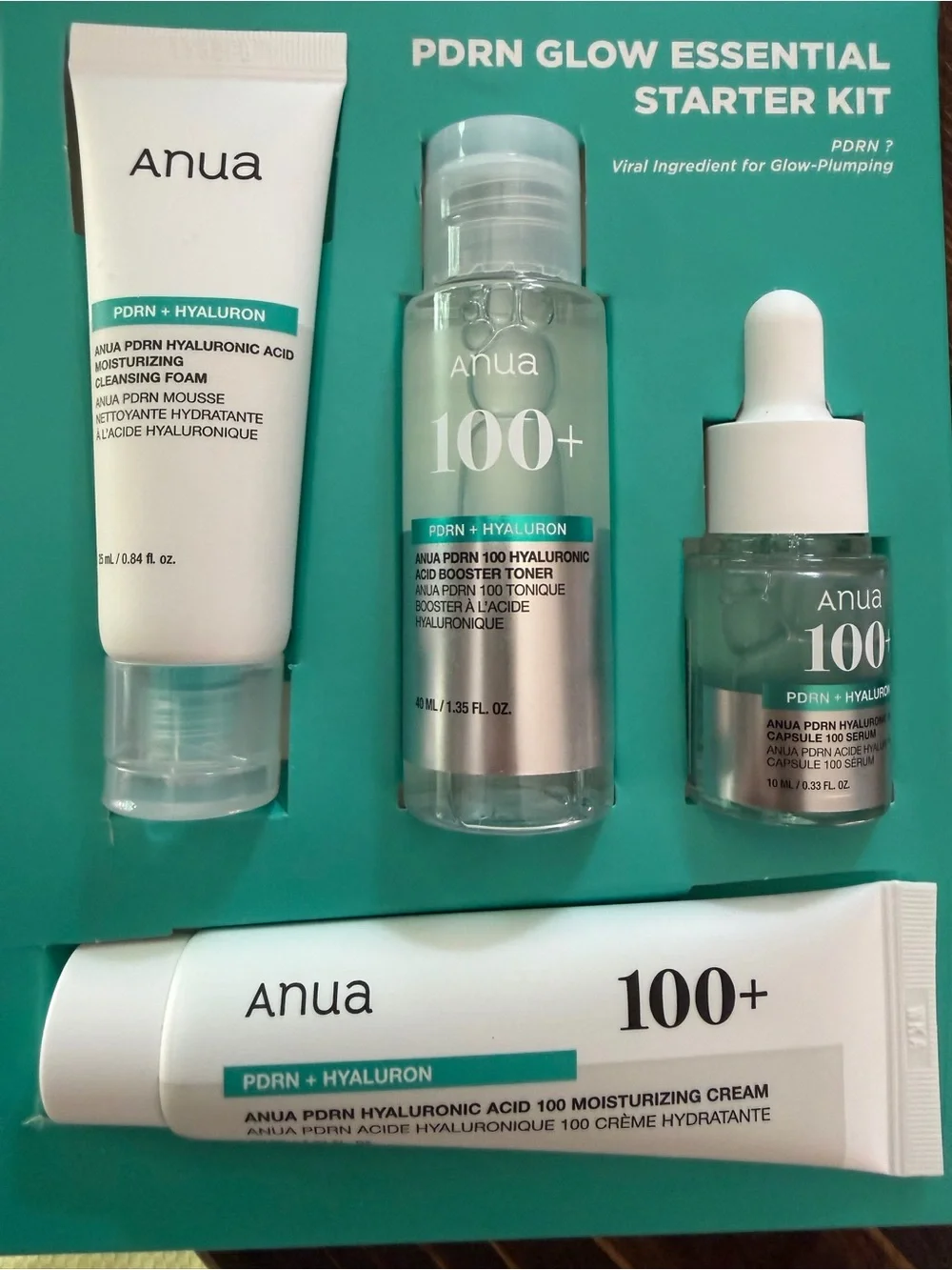 Anua PDRN Glow Essential Starter Kit| 4 products NEW